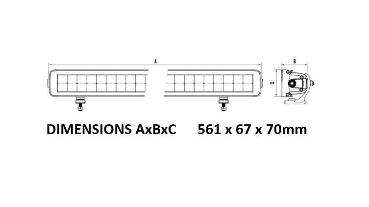 Roadvision S70 21" Light Bar Dual Row