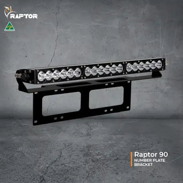 Ultra Vision Raptor Light Bar Number Plate Mount 60 & 90