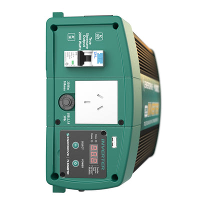 Enerdrive 12V 2000W True Sine Wave Inverter RCD