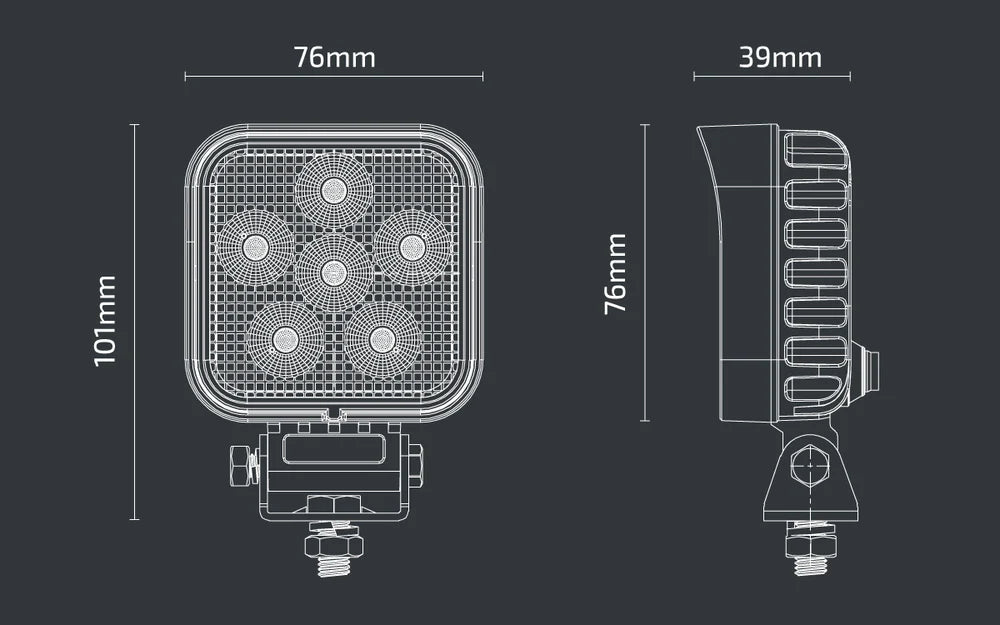 Noxsolis NX530 3" LED Slim Work Light