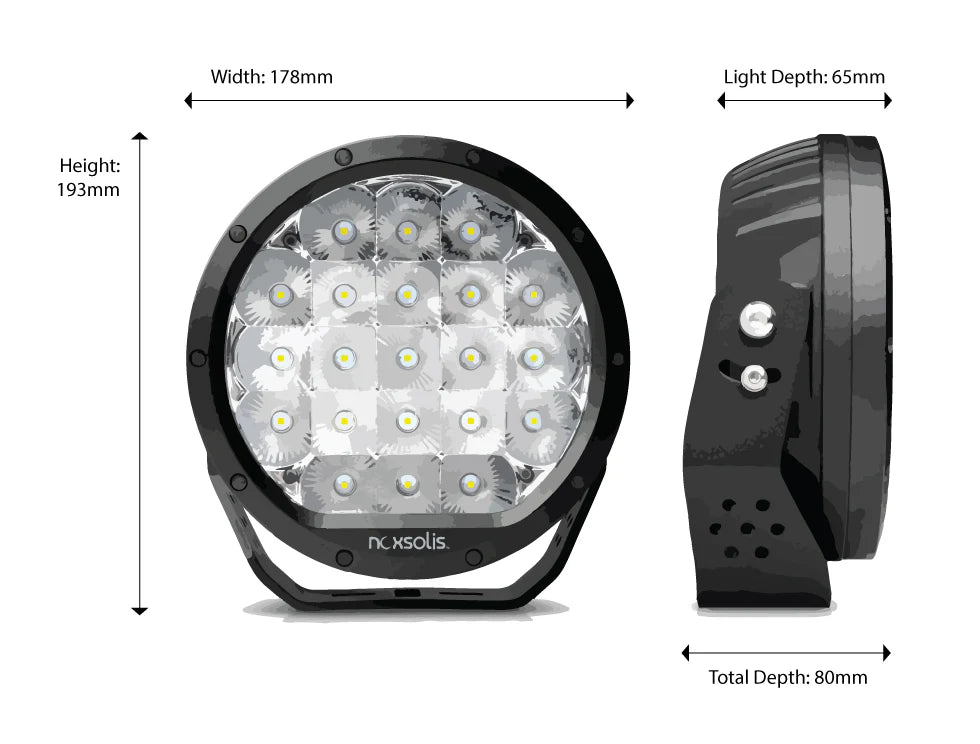 Noxsolis NX720 7" Driving Light Pair