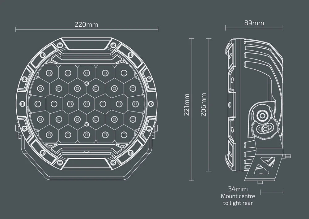 Noxsolis NX930 8.5" Driving Light Pair