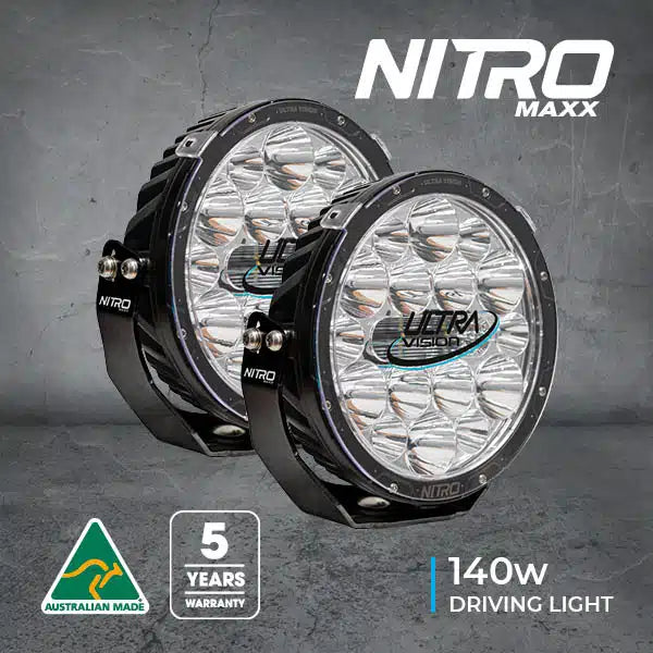 Ultra Vision Nitro Maxx 140 9" LED Driving Light Pair