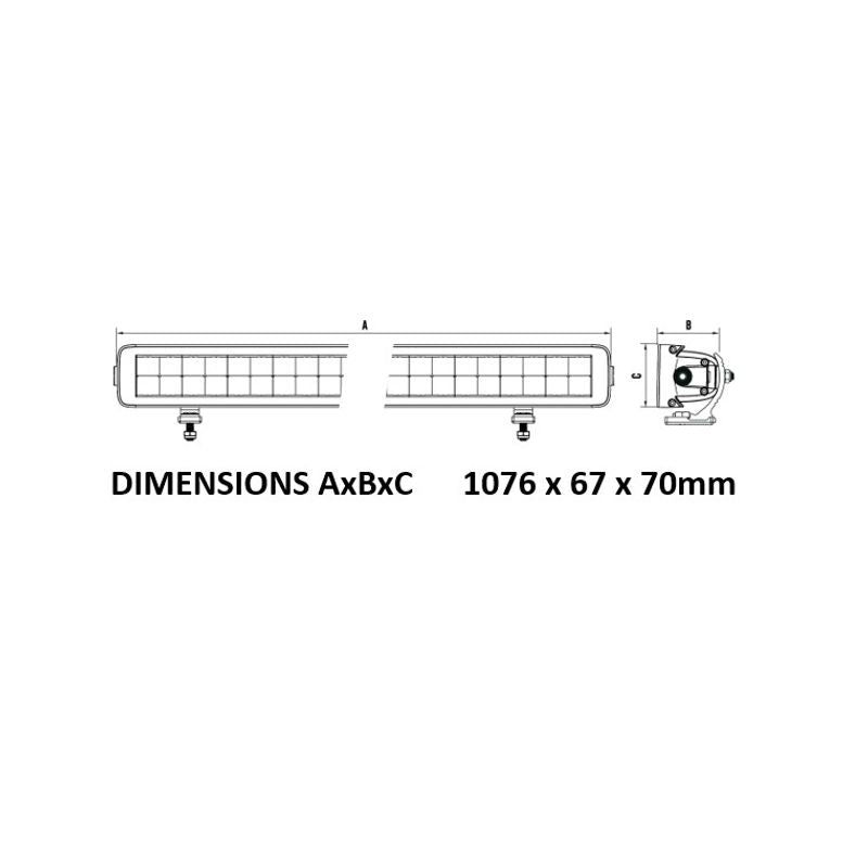 Roadvision S70 40" Light Bar Dual Row