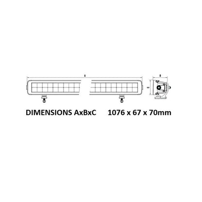 Roadvision S70 40" Light Bar Dual Row