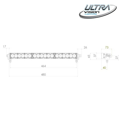 Ultra Vision Raptor 90 20.5" LED Light Bar