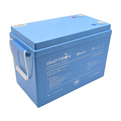 Amptron 12V 200AH/200A LiFePO4 Battery with Bluetooth