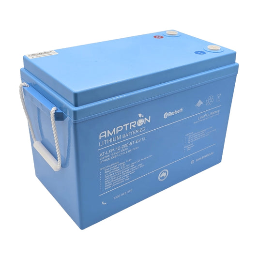 Amptron 12V 200AH/200A LiFePO4 Battery with Bluetooth